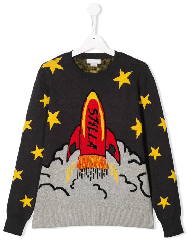 Stella Mccartney Kids Knitted Sweatshirt - Grey