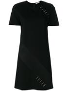 Versace Collection Embellished Metals T-shirt Dress - Black
