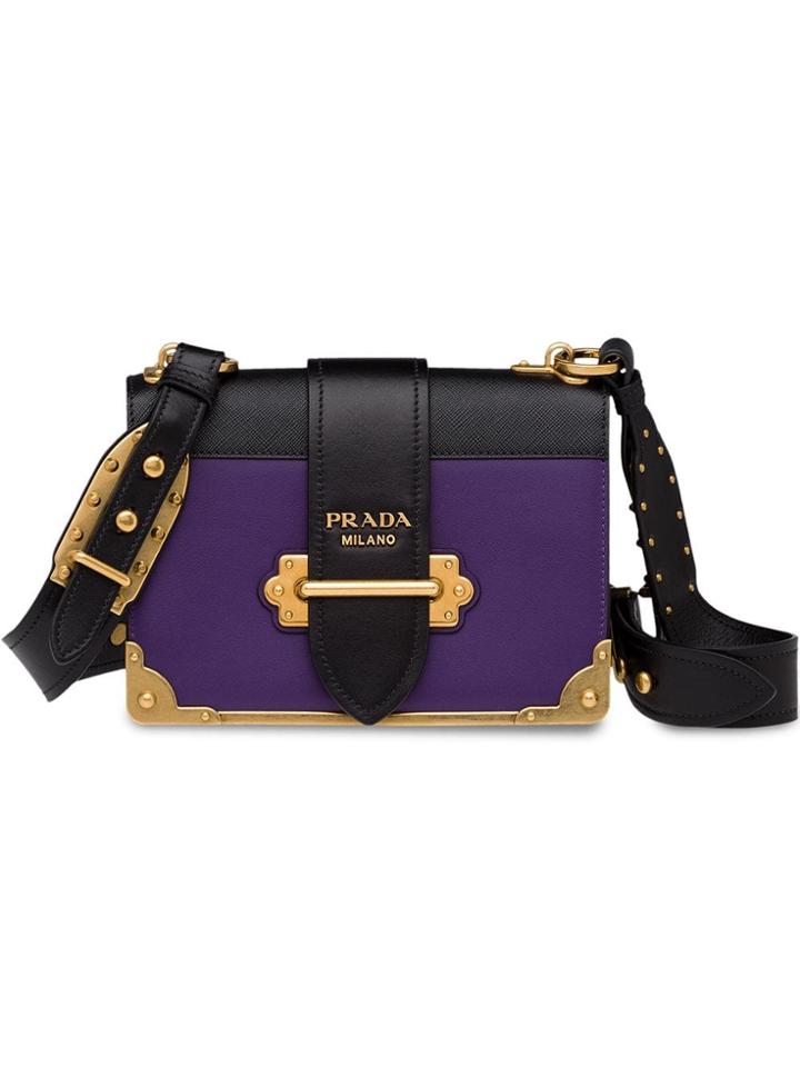 Prada Prada Cahier Leather Bag - Pink