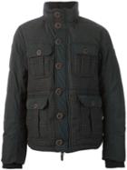 Armani Jeans Houndstooth Panel Cargo Jacket