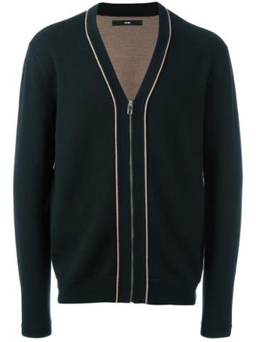 System Homme Zipped Cardigan, Men's, Size: Small, Black, Polyurethane/wool