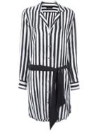 Equipment Striped Shirt Dress, Women's, Size: Xs, Black, Silk