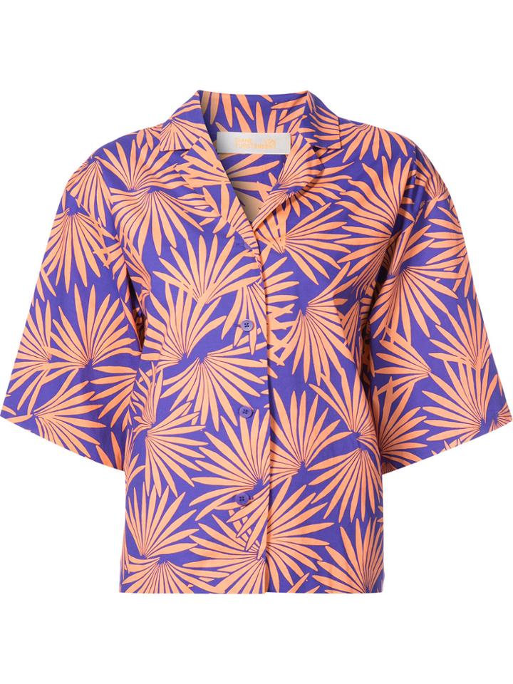 Dvf Diane Von Furstenberg Tropical Print Shorts - Blue