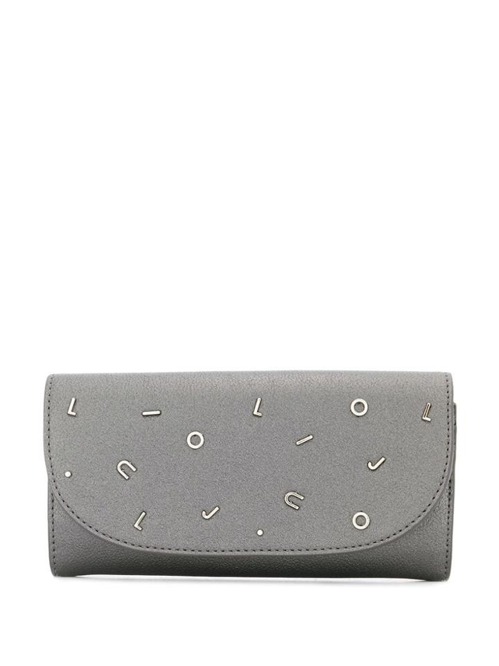Liu Jo Jumbled Logo Wallet - Silver