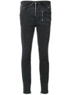 Rta Zip Detail Skinny Jeans - Grey