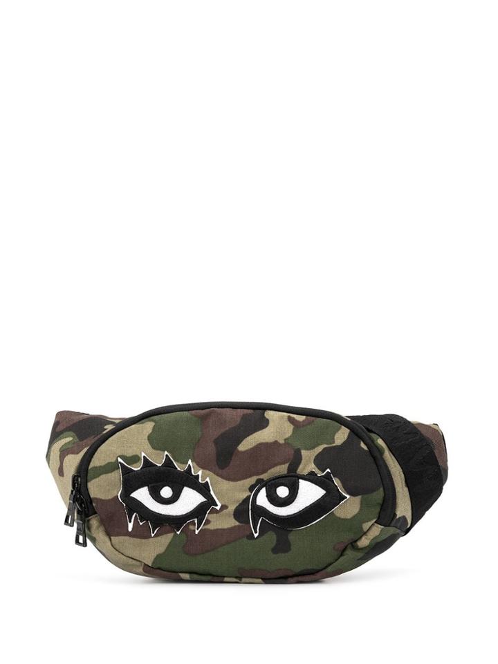 Haculla Hac Eyes Camouflage Belt Bag - Green