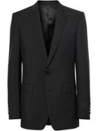 Burberry English Fit Wool Mohair Tailored Jacket - Black
