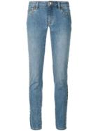 Michael Michael Kors Studded Faded Skinny Jeans - Blue