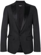 Dsquared2 Satin Peaked Lapel Blazer - Black