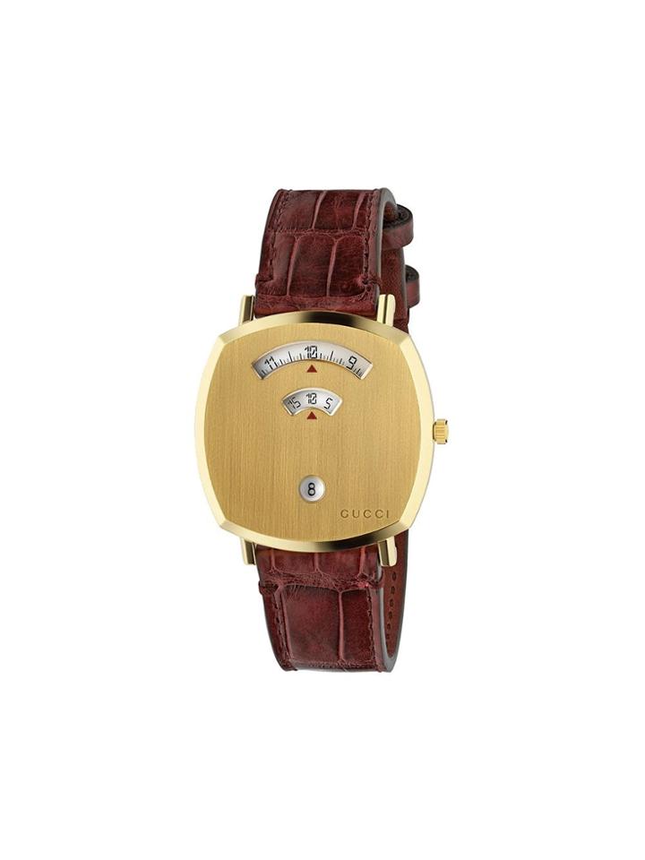 Gucci Grip 38mm Watch - Brown
