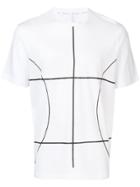 Blackbarrett Asymmetric Print T-shirt - White