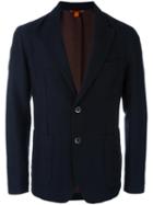 Barena Textured Blazer, Men's, Size: 50, Blue, Cotton/wool/acetate/cotton
