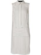 Rag & Bone Sleeveless Shirt Dress, Women's, Size: Medium, White, Silk