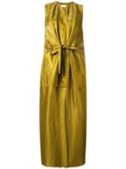Christian Wijnants 'dile' Dress, Women's, Size: 42, Grey, Linen/flax/polyamide