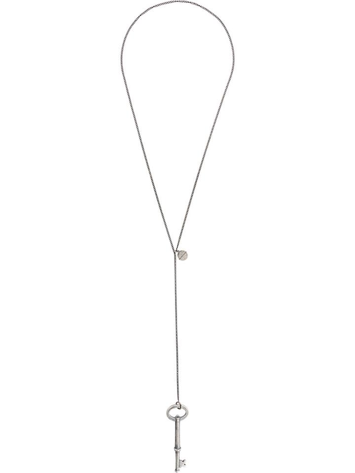 Ann Demeulemeester Blanche Hanging Key Necklace - Metallic