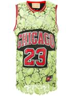 Night Market - Lace Insert Chicago Jersey - Women - Polyester - One Size, Green, Polyester