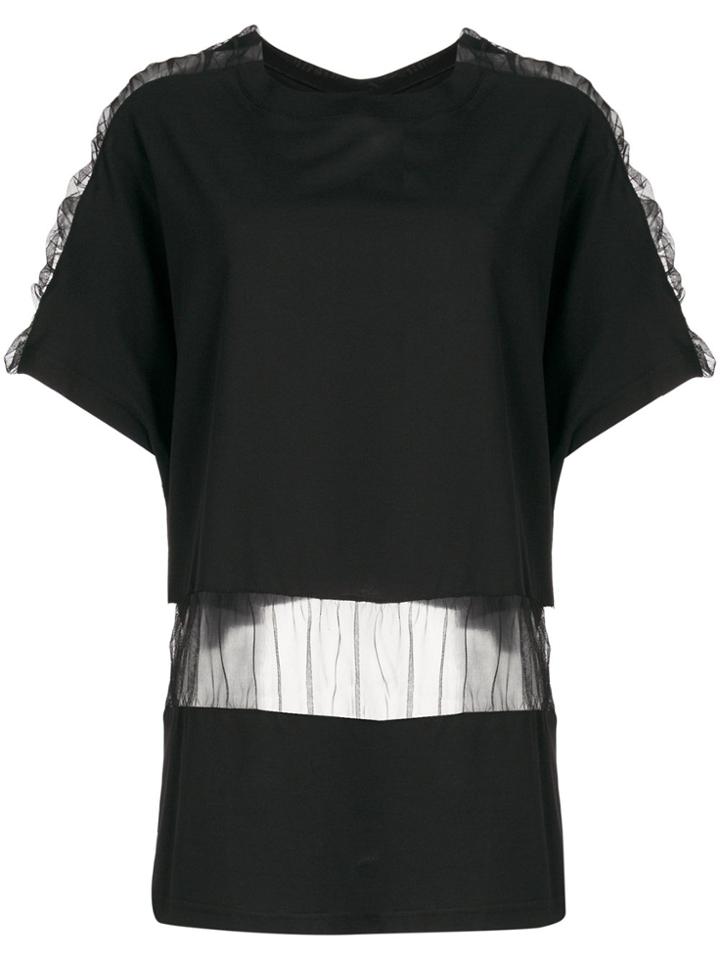 Maison Margiela Tulle Insert T-shirt - Black