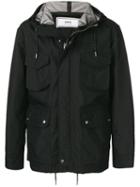 Ami Paris Hooded Pocket Jacket - Black