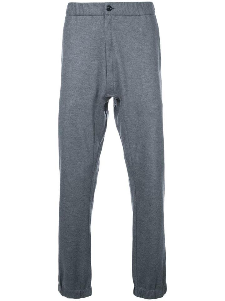 Attachment Gathered Ankle Trousers, Men's, Size: 3, Grey, Wool