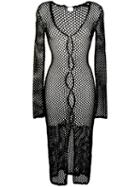 Dolce & Gabbana Pre-owned Open Knit Midi Top - Black