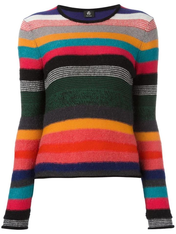 Ps By Paul Smith Striped Jumper, Women's, Size: Small, Polyamide/wool