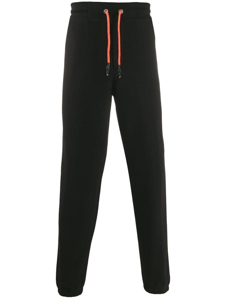 Mcq Alexander Mcqueen Contrast Stripe Track Pants - Black