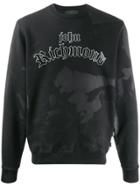 John Richmond Relaxed-fit Logo Print Sweatshirt - Black