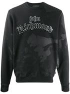 John Richmond Relaxed-fit Logo Print Sweatshirt - Black