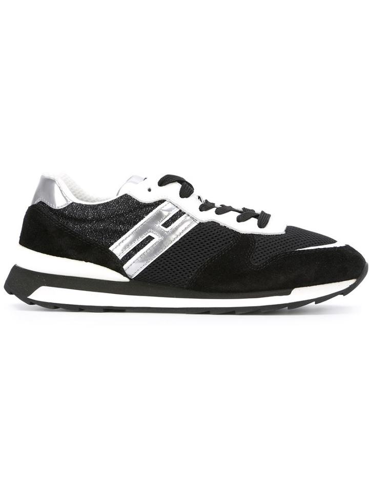 Hogan Rebel R261 Sneakers, Women's, Size: 36.5, Black, Suede/nylon/rubber