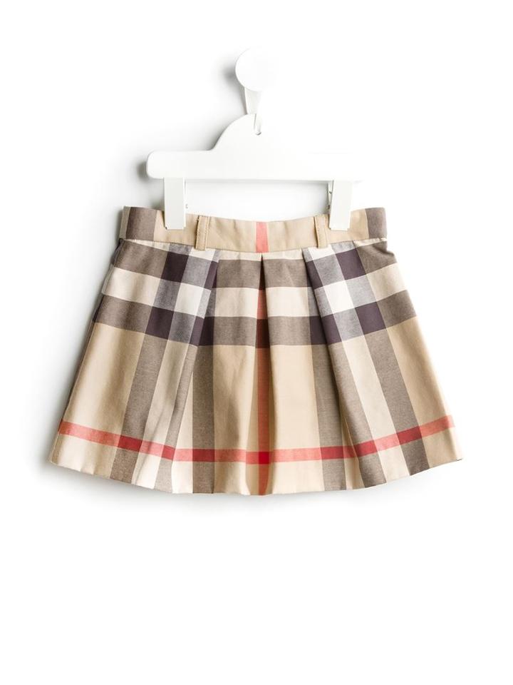 Burberry Kids - House Check Skirt - Kids - Cotton - 4 Yrs, Nude/neutrals