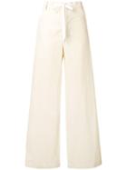 Marni Wide Leg Trousers - Neutrals