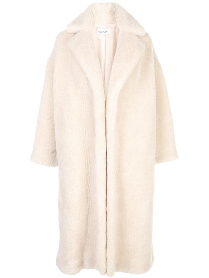 Partow Textured Wool-blend Coat - Brown