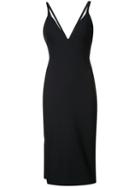 Cinq A Sept Slit Sides Fitted Dress, Women's, Size: 4, Blue, Polyester/viscose/spandex/elastane