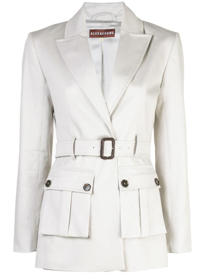 Alexa Chung Jackie Belted Jacket - Grey