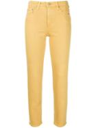 Ag Jeans Cropped Skinny Jeans - Yellow