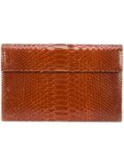 Susie Straubmueller Slim Clutch Bag - Brown