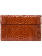 Susie Straubmueller Slim Clutch Bag - Brown