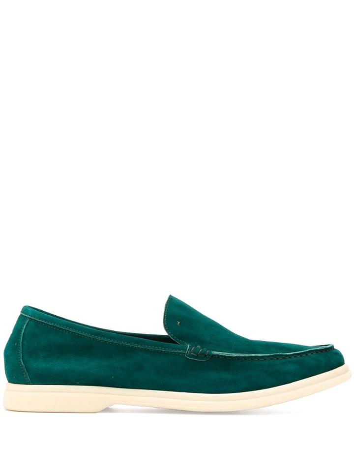 Andrea Ventura Sailor Style Loafers - Green