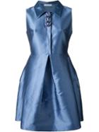 P.a.r.o.s.h. Pulp Dress, Women's, Blue, Polyester/silk/acetate/polyamide