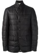 Loro Piana 'mrtigny' Padded Coat, Men's, Size: Xxxl, Brown, Silk/cotton/feather Down/reindeer Leather