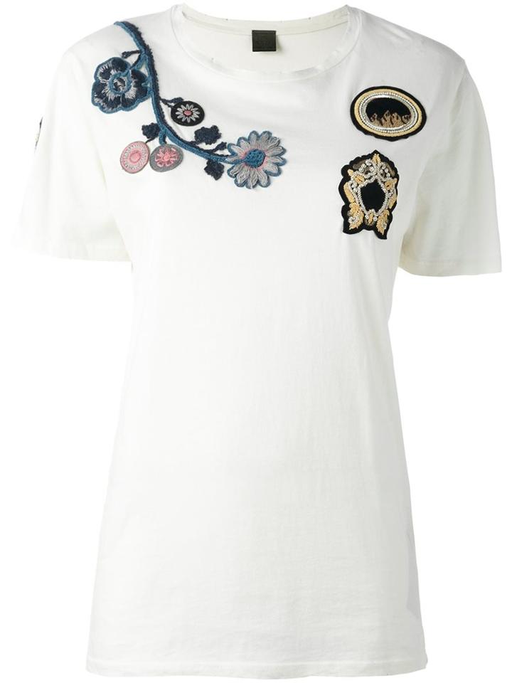 Mr & Mrs Italy Floral Embroidery T-shirt