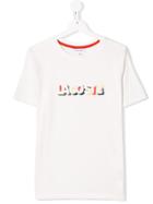 Lacoste Kids Logo Printed T-shirt - White