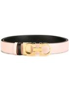 Gancini Buckle Belt, Women's, Size: 100, Pink/purple, Calf Leather, Salvatore Ferragamo