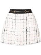 Gucci Tweed Mini Skirt - White
