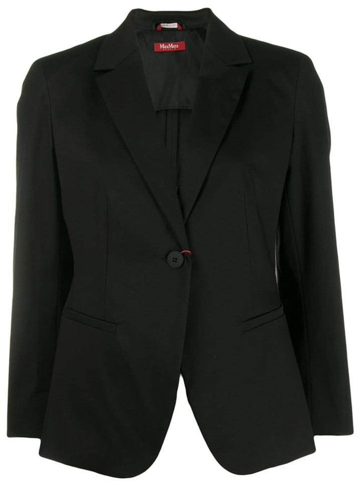 Max Mara Studio Classic Fitted Blazer - Black