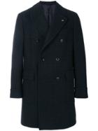 Gabriele Pasini Double Breasted Plaid Coat - Blue
