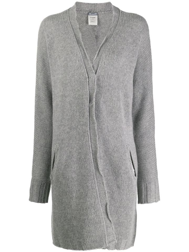 Kristensen Du Nord Longline Fine Knit Cardigan - Grey
