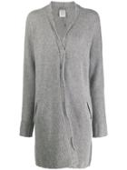 Kristensen Du Nord Longline Fine Knit Cardigan - Grey