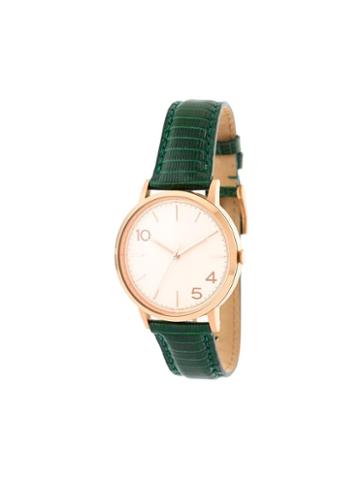 Forty Five Ten X Fossil Rose Gold Dial Watch, Adult Unisex, Green