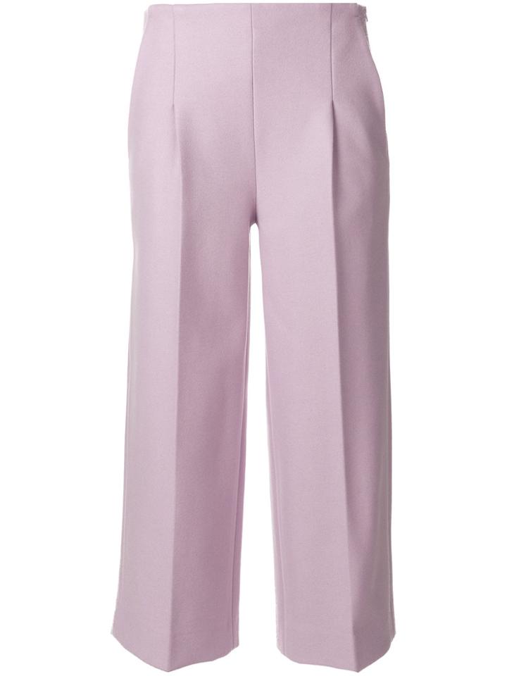 Chalayan Cropped Wide Leg Trousers - Pink & Purple